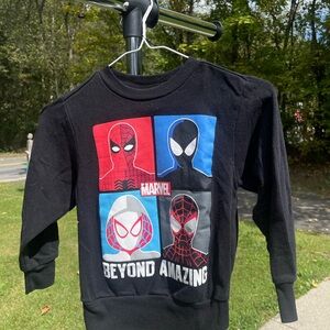 Marvel Kids Black and Blue Spider-Man Sweatshirt